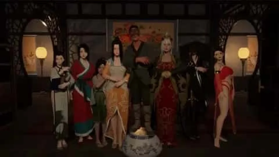 极品采花郎 攻略页背景 对话界面与章节选择场景