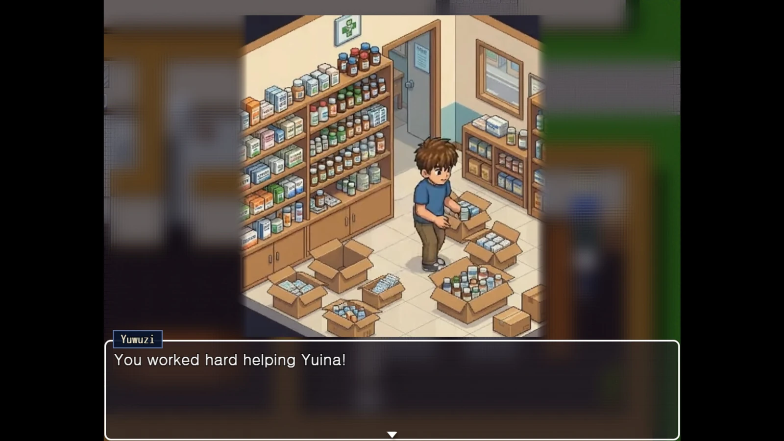 我的秘密暑假 游戏画廊页背景 背景美术展示